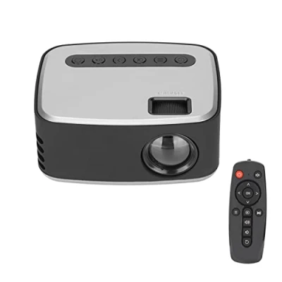 Bild av Miniprojektor, Bärbar Full HD 1080P Videoprojektor, Smart LED projektor Inbyggd Högtalare, Hemmabioprojektor Kompatibel med Smartphone/TV Stick//HDMI/AV/USB(#1)