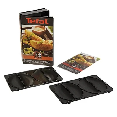 Bild av Tefal XA8008 Snack Collection platta degväskor/Empanadas nummer 8 passar Inklusive receptbok praktisk förvaringslåda svart