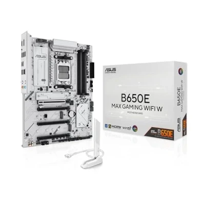 Bild av ASUS B650E MAX GAMING WIFI WHITE Moderkort AMD B650 AM5 socket DDR5 RAM ATX