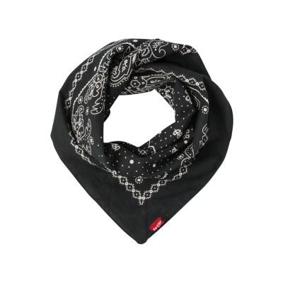Bild av Levi&#039;s Paisley Bandana Scarf, Storlek: One Size, Regular black