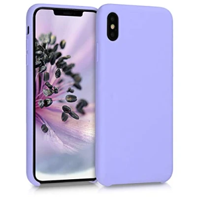 Bild av kwmobile Fodral kompatibelt med Apple iPhone XS Max mjukt skyddande TPU silikonfodral lavendel