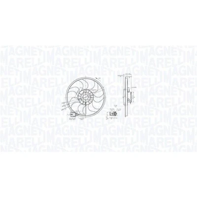 Bild av MAGNETI MARELLI 069422864010 Ventilateur Moteur 3905 12 342 OPEL: Corsa C 3/5 portes, Zafira B, Combo Van / Break