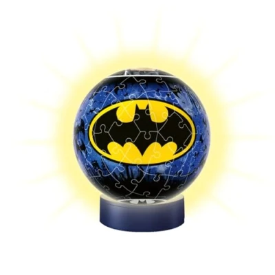 Bild av Ravensburger 3D pussel 11080 nattlampa pusselboll Batman 72 delar från 6 år, LED sänglampa med klappmekanism