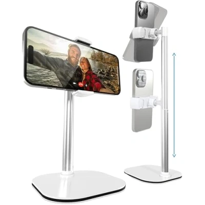 Bild av Cooper ChatStand, höjdjusterbart mobiltelefonstativ för skrivbord mobiltelefonhållare stativ kontor, skrivbord, telefonstativ inspelning, iPhone skrivbordstillbehör kvinnor,