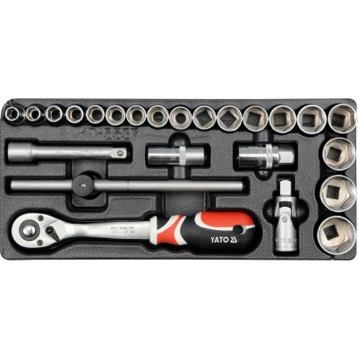 Bild av YATO YT 5537 Module servante 24 40 10, 11, 12, 13, 14, 15, 16, 17, 18, 19, 20, 21, 22, 23, 24, 27, 30, 32 170 380 1/2