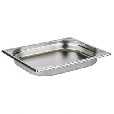 Bild av APS 81201 GN behållare 1/2, gastronormbehållare i rostfritt stål/mått 265 x 325 mm/höjd 40 mm/volym 2 liter