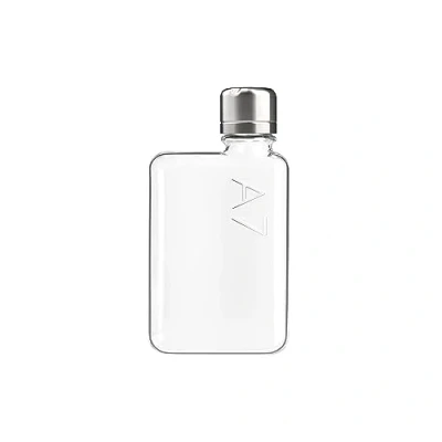 Bild av A7 memobottle Kompakt 250 ml platt vattenflaska perfekt för barn och väskor BPA fri tydlig design skola, sport utomhus