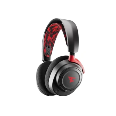 Bild av SteelSeries Arctis Nova 7 FaZe Clan trådlöst premiumgamingheadset för flera plattformar Limited Edition Dubbel trådlös 2.4 GHz och Bluetooth 38 timmarsbatteri med snabbladdning PC,PS,Mac,Mobile