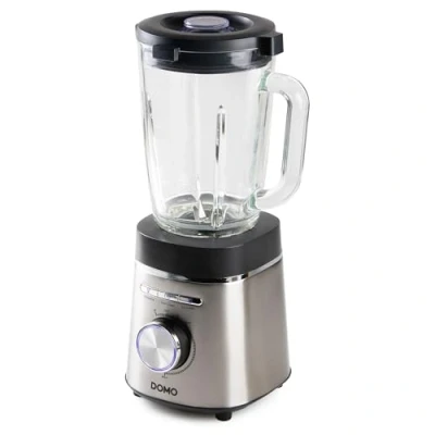 Bild av DOMO DO740BL Blender Smoothie Maker 1,75 l 3 Modi (Smoothie, Autoclean, Crush) variabel geschwindigkeitsregelung och pulsfunktion 1400W Edelstahl