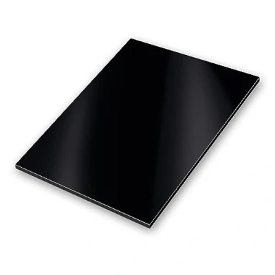 Bild av Aluminium kompositplatta svart I väderbeständig aluminiumskylt för modelltillverkning skyltning gör det själv skärmtryck 20 x 30 cm