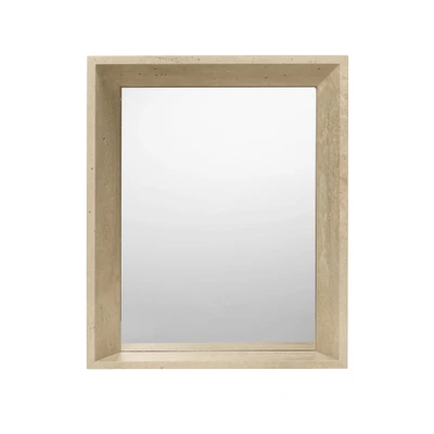 Bild av Ferm Living Lancet Mirror Spegel Travertine W63.5 x D12 H53 cm