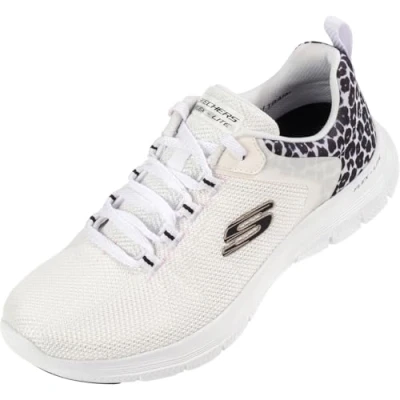 Bild av Skechers FLEX APPEAL 4.0 WILD BALLAD dam Sneaker, Vitt, 36.5 EU
