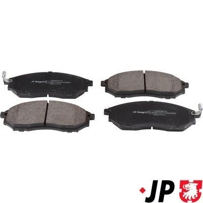 Bild av JP GROUP 4363600810 Jeu de plaquettes frein Essieu avant avec indicateur d&#039;usure NISSAN: Qashqai / Qashqai+2 I, NP300 Navara Pick up, Pathfinder 3