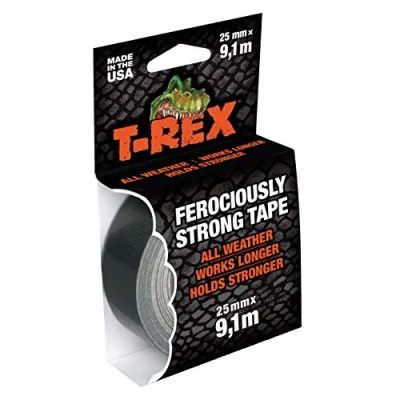 Bild av T Rex Tape 821 25 tygtejp extremt stark pansartejp vattentätt reparationstejp för inomhus och utomhusbruk tejp reparation fastsättning mm x 9,10 m
