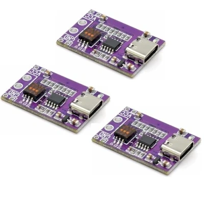 Bild av 3 stycken typ C PD/QC/AFC snabbladdning decoy utlösarmodul, stöd 5 V 9 12 15 20 Fast spänningsutgång, decouy Charge Trigger modul