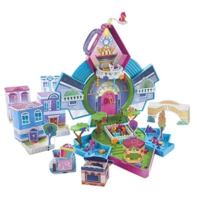 Bild av My Little Pony Mini World Magic Epic Crystal Brighthouse leksak lekset med fem samlarfigurer, för barn från 5 år, Flerfärgad, F3875