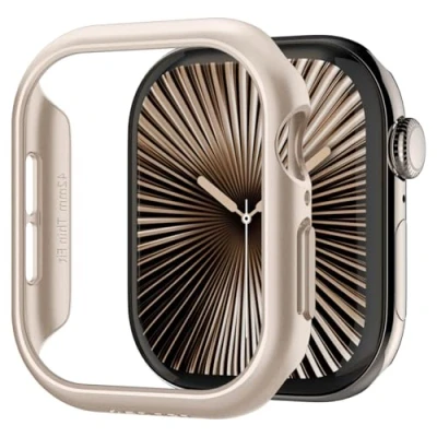 Bild av Spigen Thin Fit fodral kompatibelt med Apple Watch 10 42 mm (2024) Starlight