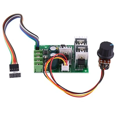 Bild av DC motorvarvtalsregulator 6V 9V 12V 24V 36V 48V 60V 30A med digital display motordrivmodul