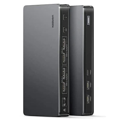 Bild av UGREEN USB C dockningsstation med 2HDMI 2DP 9 i 1 docka för Windows och MacOS, 4K@60Hz 10Gbps 2 A 3.2 Gen2 portar, Ethernet 100 W PD MacBook PC