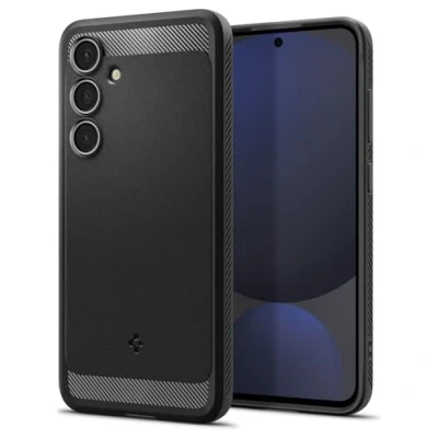 Bild av Spigen Rugged Armor Case Kompatibel med Samsung Galaxy S24 FE Skal Fodral Svart