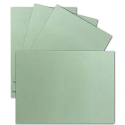 Bild av 50 enkelkort DIN A6 10,5 x 14,8 cm 240 g/m² eukalyptus tonkartong pysselpapper pysselkartong pysselkort blanka vykort