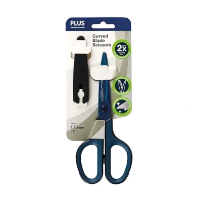 Bild av PLUS Japan, Fitcut Curve Premium Titaniumbelagd i mörkblått, 17,5 cm längd