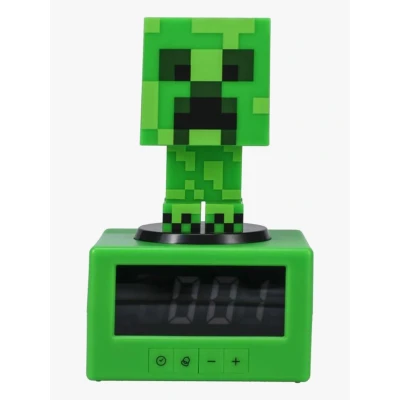 Bild av Paladone Minecraft Creeper Icon väckarklocka Glow läge och nattlampa batteridriven barnväckarklocka för pojkar