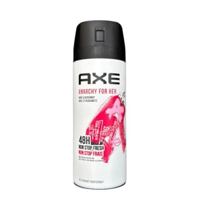 Bild av 3 x vardera 150 ml Axe deodorantspray Anarchy For Her/för kvinnan/begränsad utgåva/deodorant/kroppsspray