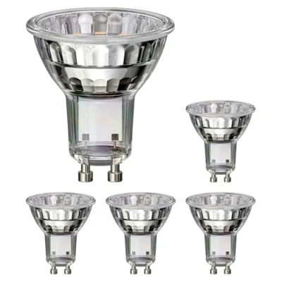 Bild av ledscom.de 5 st GU10 LED lampa, PAR16, vit (4000 K), 2,1 W, 206lm, 118, reflektor spegel (silver)