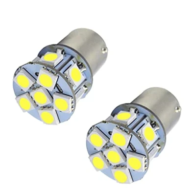 Bild av Ruiandsion 2 st 1157 BAY15D LED lampa 24 V superljus 5050 12SMD chip set vit ersättning för backup backljus, bakljus, icke polaritet