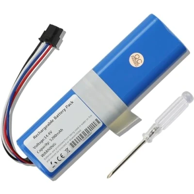 Bild av 5200mAh Vacuum Cleaner Batterie pour Dreame D9 D10 Plus L10 Pro D10s L10s RLS5 BL0 F9 Z10 WH0 RVS5 RL55L Max with P2008 4S2P MMBK avec Aspirateurs 14.4V