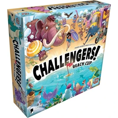 Bild av Asmodee Z Man Games Challengers Beach Cup Brädspel Kortspel Interaktivt däck Building spel Vuxenspel och barn från 8 år 1 till spelare svensk version
