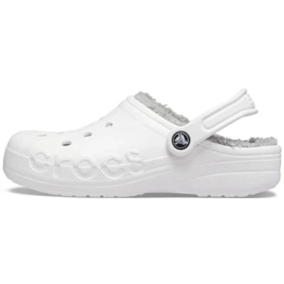 Bild av Crocs Baya Lined Clogunisex vuxen , Vit ljusgrå, 48/49 EU