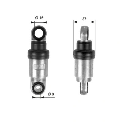 Bild av GATES FleetRunner Micro V Kit T39097 Amortisseur de vibrations, courroie trapézoïdale à nervures BMW: 3 Berline, 5 7, OPEL: Omega B Berline