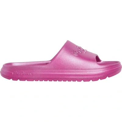Bild av Pepe Jeans Beach Slidemet Platt slipin, Storlek: 38, Rose pink Konstmaterial