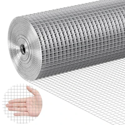 Bild av VEVOR SS12123650G hårdvarutyg, 1/2 tum 36 x 15,2 m 19 Gauge, varmförzinkad rulle, kycklingstaket, trådnät för kaninburar, trädgård, små gnagare, silver