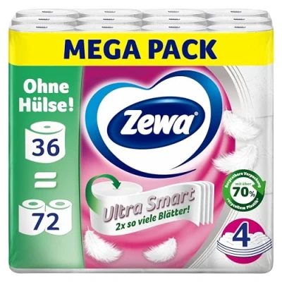 Bild av Zewa 488978 Toalettpapper, 36 St, Vit