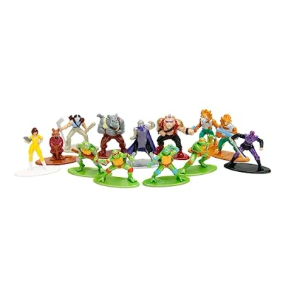Bild av Jada Toys 253281001 Teenage Mutant Ninja Turtles Nanofigurer Blind Pack i Metall Från Toys, 4 cm, 3 år, Slumpmässigt Urval