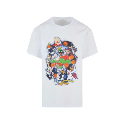 Bild av Upscale by Mister Tee Space JAM Teamwork Tshirt med print, Storlek: Medium, White