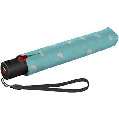 Bild av Knirps Fickparaply Ultra U.200 Medium Duomatic på/automatisk stormsäker vindtät, Paraply aqua