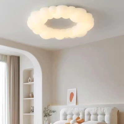 Bild av GUANSHAN Cloud Bubbla LED taklampa moln ljuskrona tecknad stjärna hängande lampa för sovrum, barnrum