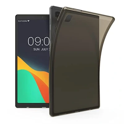 Bild av kwmobile fodral kompatibelt med Samsung Galaxy Tab A7 Lite 8.7 (2021) mjukt kristall TPU surfplatta bakskydd svart/transparent