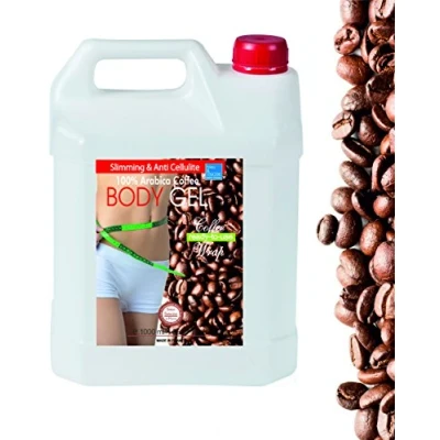 Bild av Inch Loss Body Coffee &amp; Seaweed Wrap i Gel 1 000 ml ● som är redo att användas för kropp och bad Anti cellulit Kroppswrap Konturbehandling