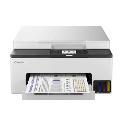 Bild av Canon MAXIFY GX1050 bläckstråleskrivare 3 i 1 multifunktionsskrivare MegaTank (skrivare, skanner, kopiator, WLAN, moln, duplexutskrift, 250 ark, hög utskriftshastighet, bläckpatron) vit