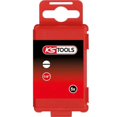 Bild av KS Tools 918.3356 1/4&quot; TORSIONpower bit slits, 75mm, 4mm, 5 pack
