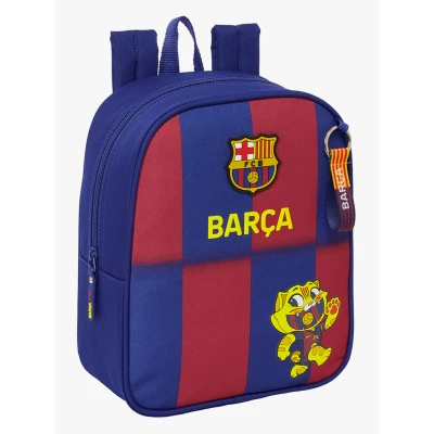 Bild av Safta F.C. Barcelona 1:a utrustningen 25/26 barnryggsäck, skolryggsäck, lämplig för dagis, bekväm och mångsidig, kvalitet hållbarhet, 22 x 10 27 cm, Blå/Granat, M