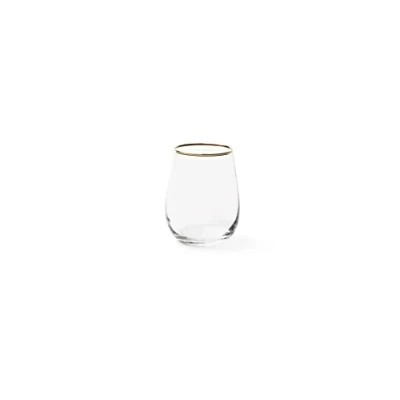 Bild av Excelsa Gold Set med 6 vattenglas, blåst glas, guldtrådskant, 470 ml