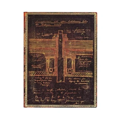 Bild av Paperblanks Carnet Flexis Tesla, Croquis d&#039;une Turbine Ultra Non ligné 176 p.