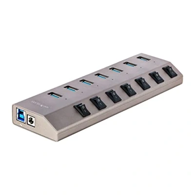 Bild av StarTech.com 5G7AIBS USB Hub EU 3.2 7 porte Grey