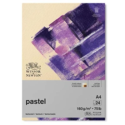 Bild av Winsor &amp; Newton 6660765 Pastellpapper i block med jordfärger 24 ark DIN A4, 160 g/m², FSC, syrafri, utan optiska blekmedel, arkiverbar kvalitet, stabil och åldringsbeständig
